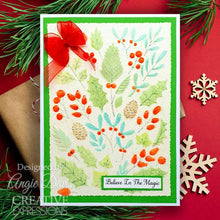 Creative Expressions 3D Embossing Folder Companion Colouring Stencil - Winter Foliage