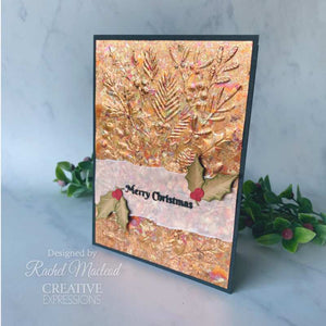 Creative Expressions 5 x 7 3D Embossing Folder - Winter Foliage