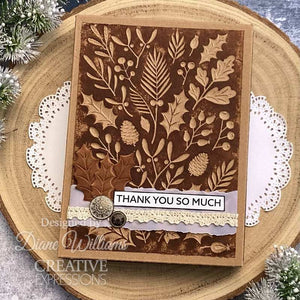 Creative Expressions 5 x 7 3D Embossing Folder - Winter Foliage