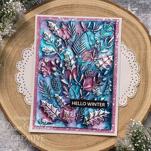 Creative Expressions 5 x 7 3D Embossing Folder - Winter Foliage