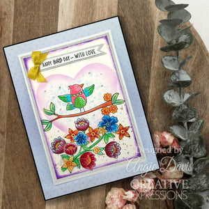 Creative Expressions Jane's Doodles A5 Clear Stamp Set - Birdsong Blooms
