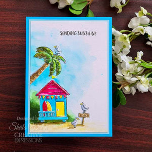 Creative Expressions Jane's Doodles A5 Clear Stamp Set - Life's A Beach