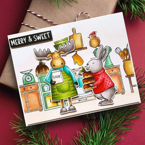 Creative Expressions Jane's Doodles A5 Clear Stamp Set - Merry & Sweet