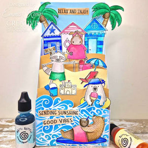 Creative Expressions Jane's Doodles A5 Clear Stamp Set - Life's A Beach