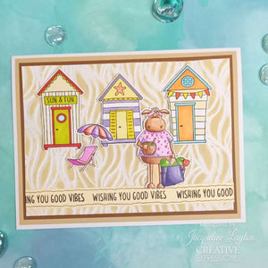 Creative Expressions Jane's Doodles A5 Clear Stamp Set - Life's A Beach