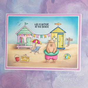 Creative Expressions Jane's Doodles A5 Clear Stamp Set - Life's A Beach