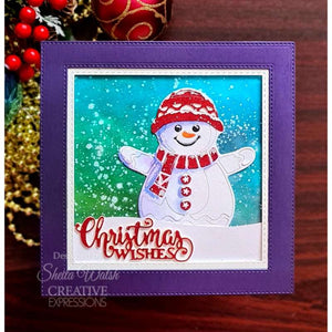 Creative Expressions Paper Cuts Festive Collection - Snowman