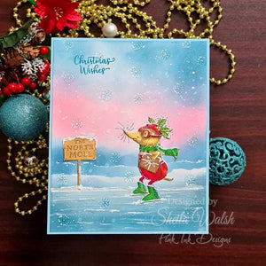 Pink Ink Designs A5 Clear Stamp Set - Christmas Series : The North Mole