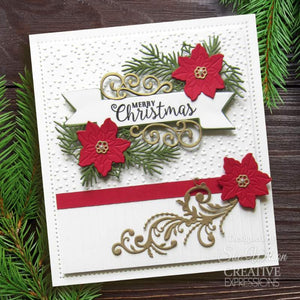 Dies by Sue Wilson Festive Collection - Poinsettia Banner