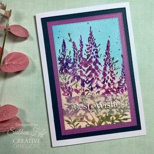 Creative Expressions A6 Rubber Stamp - Foxglove Garden