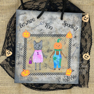 Creative Expressions Sam Poole A6 Clear Stamp Set - Halloween Patch