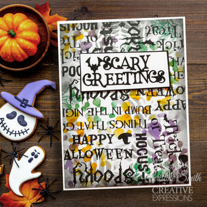 Creative Expressions Designer Boutique DL Clear Stamp Set - Ghostly Greetings