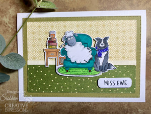 Creative Expressions Jane's Doodles A5 Clear Stamp Set - Woolly Hugs