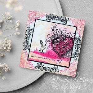 Katkin Krafts A5 Clear Stamp Set - Love Is All Around