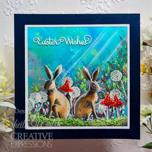 Pink Ink Designs A5 Clear Stamp Set - Fauna Series : Heavenly Hare