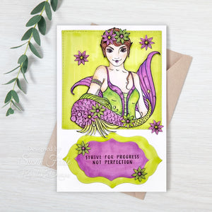 Pink Ink Designs A5 Clear Stamp Set - Astrology Series : Capricorn The Perfectionist