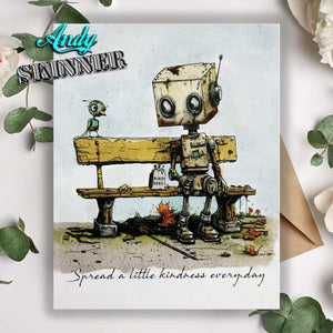 Creative Expressions Andy Skinner Rubber Stamp Set - Botology Spread A Little Kindness