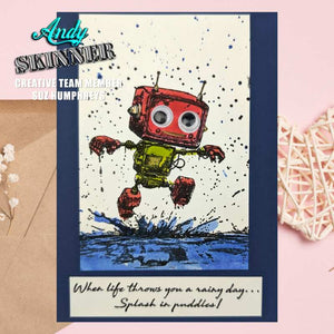 Creative Expressions Andy Skinner Rubber Stamp Set - Botology Rainy Day