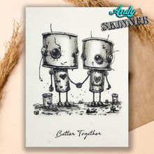 Creative Expressions Andy Skinner Rubber Stamp Set - Botology Better Together