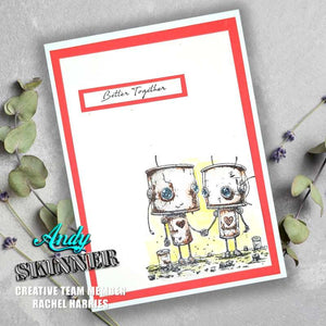 Creative Expressions Andy Skinner Rubber Stamp Set - Botology Better Together