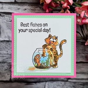 Creative Expressions Designer Boutique A5 Clear Stamp Set - Feline Good