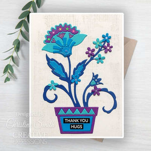 Creative Expressions Paper Cuts Folk Flowers Collection - Enchanted Blossoms