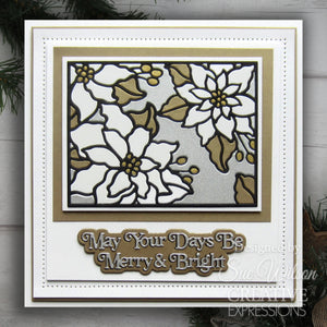 Dies by Sue Wilson Festive Collection - Poinsettia Cover Plate