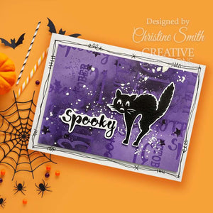 Creative Expressions Taylor Made Journals A5 Clear Stamp Set - Vintage Halloween