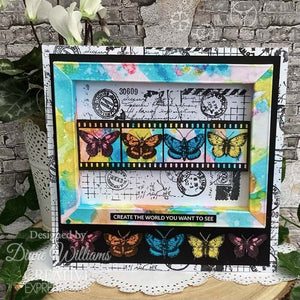 Creative Expressions Tracie Fox Creative A5 Clear Stamp Set - Entomology Passport Elements