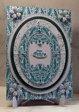 Phill Martin Sentimentally Yours A6 Clear Stamp - Accessory Collection : Beaded Flourish Layered Ovals