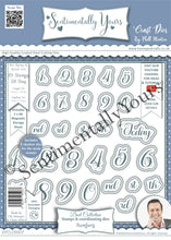 Phill Martin Sentimentally Yours Duet Collection : Stamps & Co-ordinating Dies - Numbers