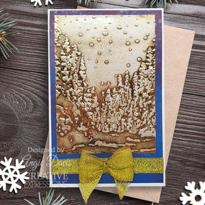 Creative Expressions 5 x 7 3D Embossing Folder - Snowy Forest Glade