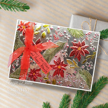 Creative Expressions 3D Embossing Folder Companion Colouring Stencil - Nature's Christmas