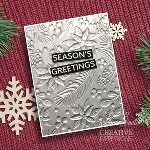 Creative Expressions 5 x 7 3D Embossing Folder - Nature's Christmas