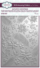 Creative Expressions 5 x 7 3D Embossing Folder - Nature's Christmas