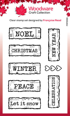 Woodware Clear Magic Single - Christmas Junk Labels