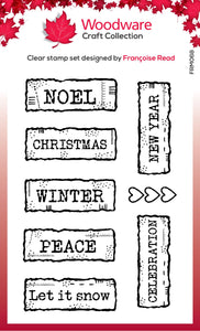 Woodware Clear Magic Single - Christmas Junk Labels