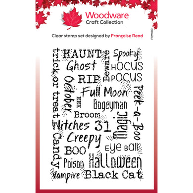 Woodware Clear Magic Single - Mini Halloween Background