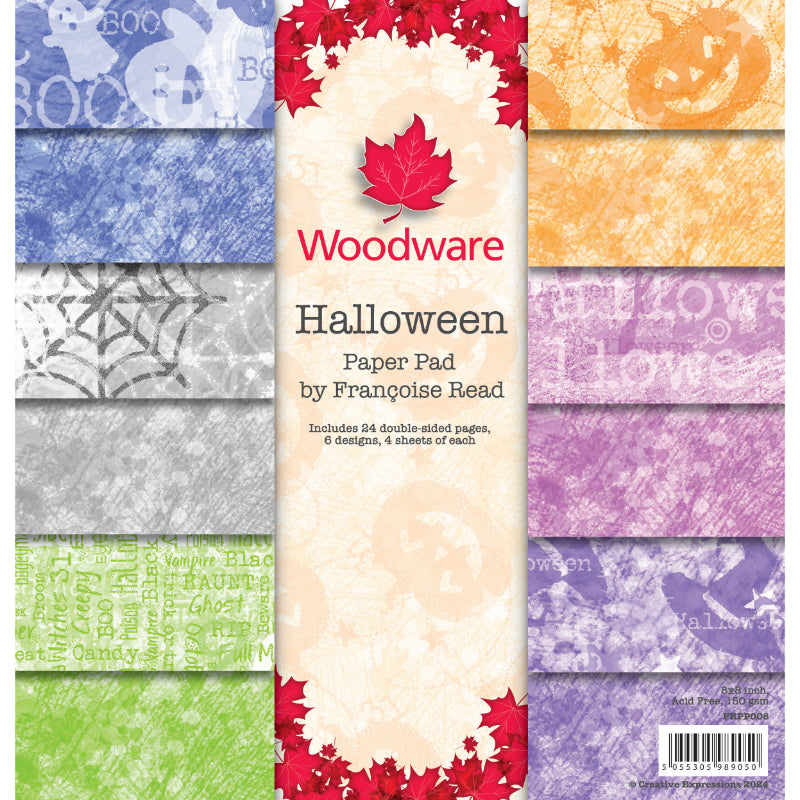 Woodware Francoise Read Halloween 8 x 8 Paper Pad