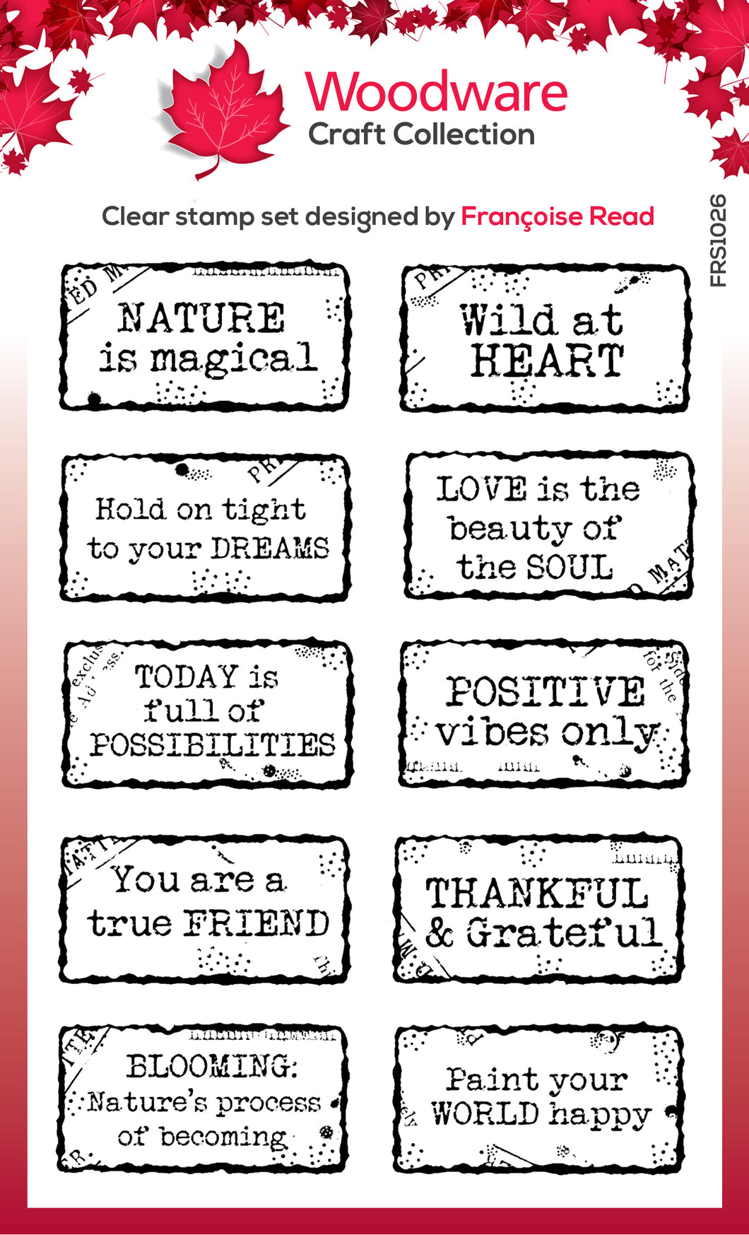 Woodware Clear Magic Single - Distressed Labels 3