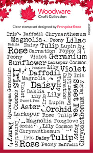Woodware Clear Magic Single - Flower Names