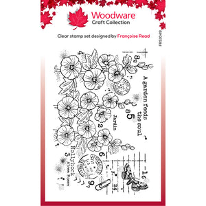 Woodware Clear Magic Single - Hollyhocks