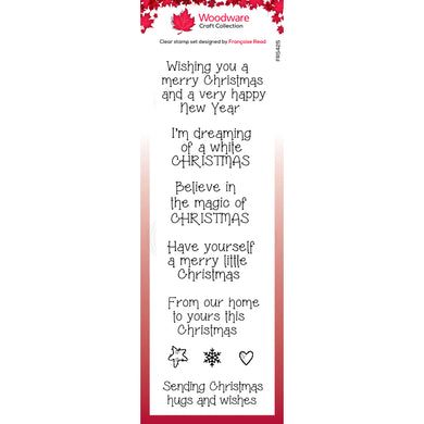 Woodware Clear Magic Single - Magical Christmas Greetings