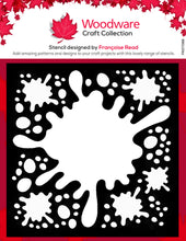 Woodware 6 x 6 Stencil - Splat