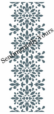 Sentimentally Yours Slender Stencil : Fanciful