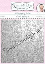 Phill Martin Sentimentally Yours 3D Embossing Folder - 8 x 8 Floral Bouquet
