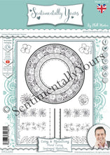 Phill Martin Sentimentally Yours A5 Clear Stamp Set - Coins & Medallions : Floral Curios Sentiment Medallion