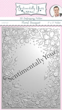Phill Martin Sentimentally Yours 3D Embossing Folder - 7 x 5 Floral Bouquet