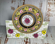 Phill Martin Sentimentally Yours A5 Clear Stamp Set - Coins & Medallions : Floral Curios Sentiment Medallion