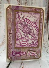 Woodware A6 Clear Stamp - Floral Envelope
